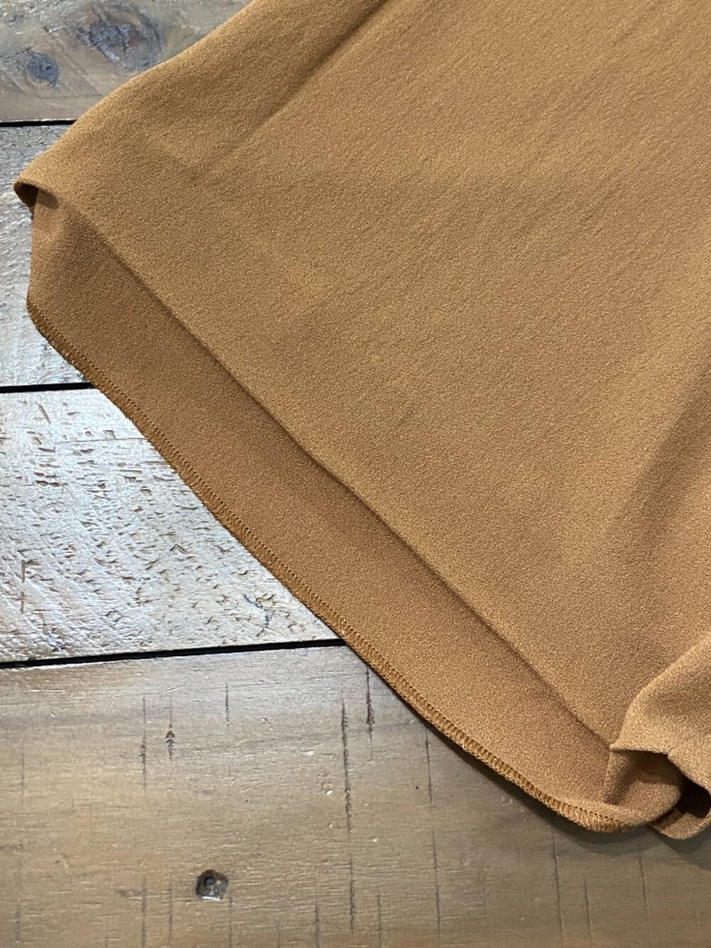 Sezane Dan Trousers Camel Tan Wide Leg High Waist Pleated Pants 44 US 12 - Picture 11 of 11